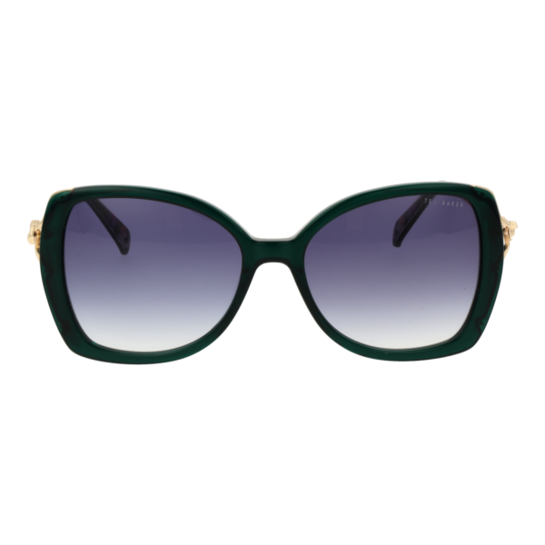Ted Baker Sonnenbrille TB1773 55561 – Frontansicht mit Azetat Rahmen und Lila Gläsern