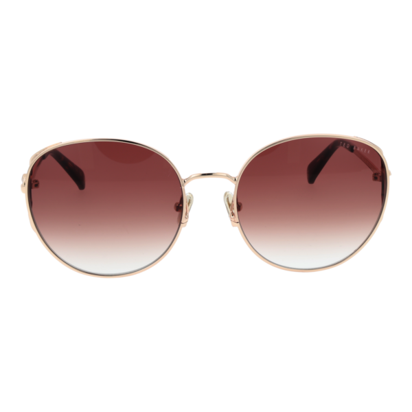 Ted Baker Sonnenbrille TB1775 58400 – Frontansicht mit Metall Rahmen und Rosa Gläsern