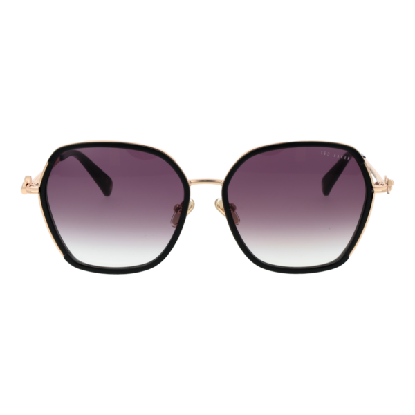 Ted Baker Sonnenbrille TB1776 58001 – Frontansicht mit Azetat Rahmen und Lila Gläsern