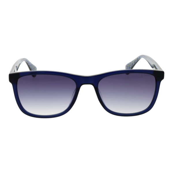Ted Baker Sonnenbrille TB1779 57645 – Frontansicht mit Azetat Rahmen und Grau Gläsern