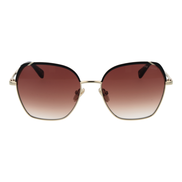 Ted Baker Sonnenbrille TB1786 56002 – Frontansicht mit Metall Rahmen und Braun Gläsern