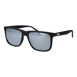Fila Quadrat Sonnenbrille SF9396 56U28X in Schwarz – 45° Seitenansicht
