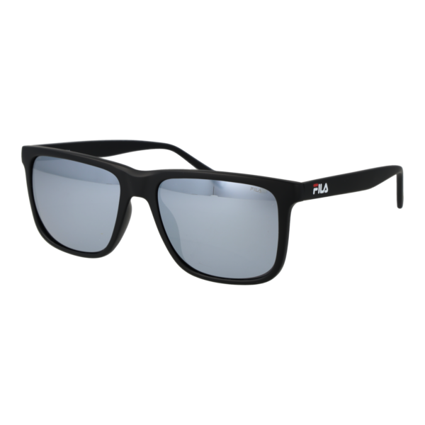 Fila Quadrat Sonnenbrille SF9396 56U28X in Schwarz – 45° Seitenansicht