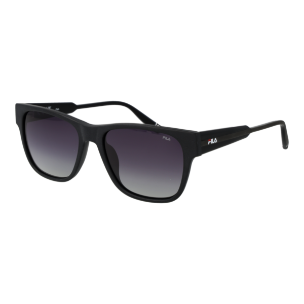 Fila Rechteck Sonnenbrille SFI311V 54703P in Schwarz – 45° Seitenansicht