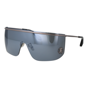 Roberto Cavalli Monoscheibe Sonnenbrille SRC012M 99530X in Grau – 45° Seitenansicht