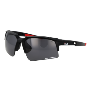 Fila Monoscheibe Sonnenbrille SFI515 67U28G in Schwarz – 45° Seitenansicht