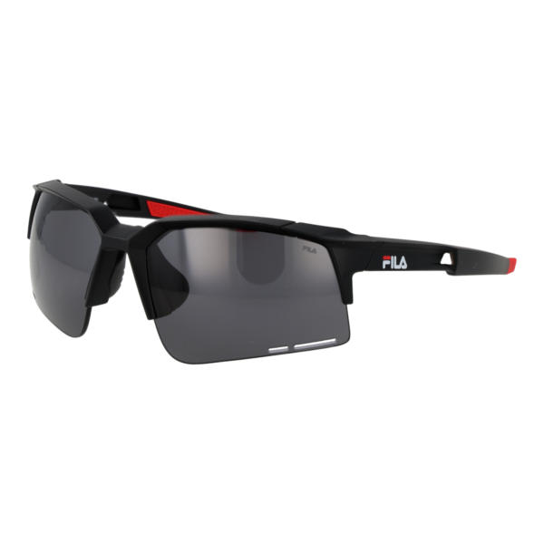Fila Monoscheibe Sonnenbrille SFI515 67U28G in Schwarz – 45° Seitenansicht