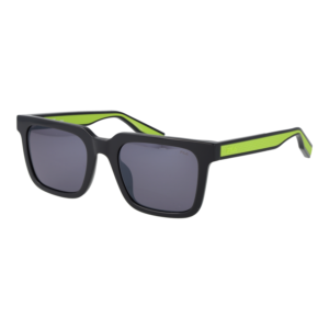 Fila Quadrat Sonnenbrille SFI526 52AAUX in Schwarz – 45° Seitenansicht