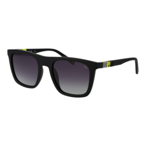 Fila Quadrat Sonnenbrille SFI527 52U28P in Schwarz – 45° Seitenansicht