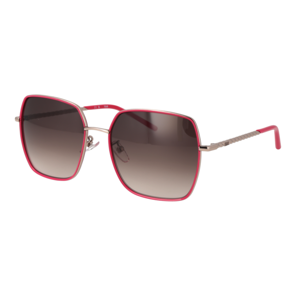 Tous Quadrat Sonnenbrille STO460 570A39 in Pink – 45° Seitenansicht