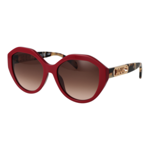 Tous Geometric Sonnenbrille STOB90 5508LA in Burgunder – 45° Seitenansicht