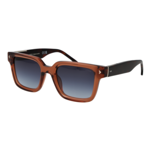 Lozza Rechteck Sonnenbrille SL4338 5206ME in Braun – 45° Seitenansicht