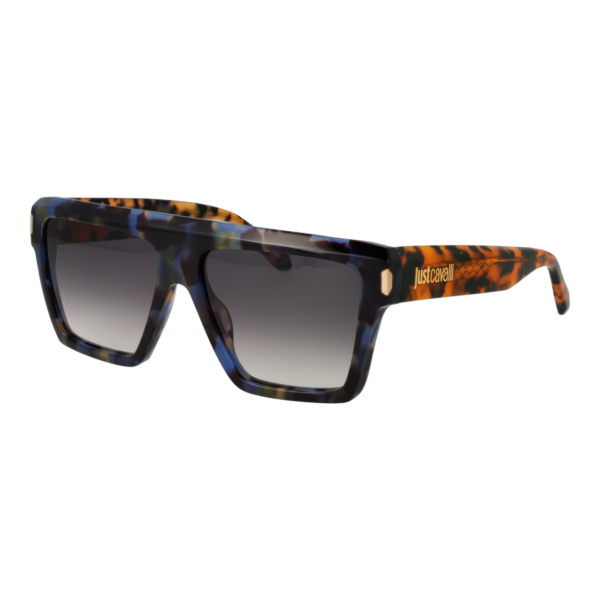 Just Cavalli Quadrat Sonnenbrille SJC032 5709UV in Mehrfarbig – 45° Seitenansicht