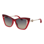 Roberto Cavalli Katzenaugen Sonnenbrille SRC033V 5309EZ in Rot – 45° Seitenansicht