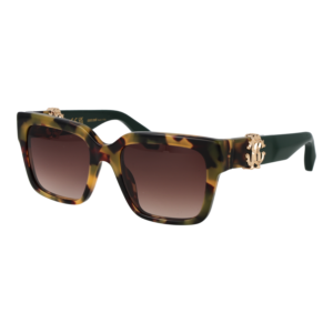 Roberto Cavalli Quadrat Sonnenbrille SRC040M 540AGG in Havanna – 45° Seitenansicht