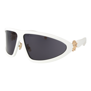 Roberto Cavalli Monoscheibe Sonnenbrille SRC042 7904AO in Weiß – 45° Seitenansicht