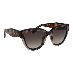 Furla Schmetterling Sonnenbrille SFU779V 5307UX in Havanna – 45° Seitenansicht