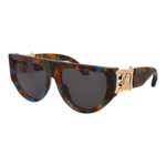 Roberto Cavalli Schmetterling Sonnenbrille SRC063 5609UV in Mehrfarbig – 45° Seitenansicht