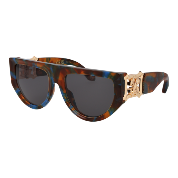 Roberto Cavalli Schmetterling Sonnenbrille SRC063 5609UV in Mehrfarbig – 45° Seitenansicht