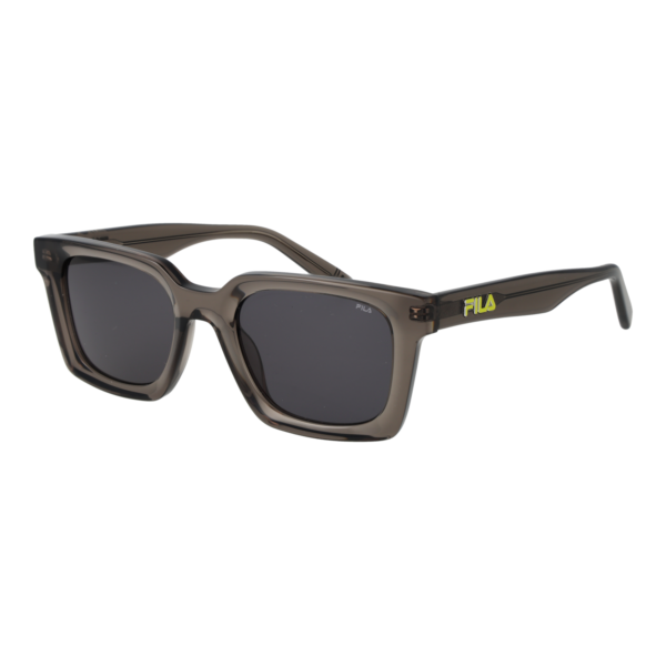 Fila Quadrat Sonnenbrille SFI897 5106XK in Grau – 45° Seitenansicht