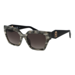 Furla Quadrat Sonnenbrille SFU811 5406BZ in Grau – 45° Seitenansicht