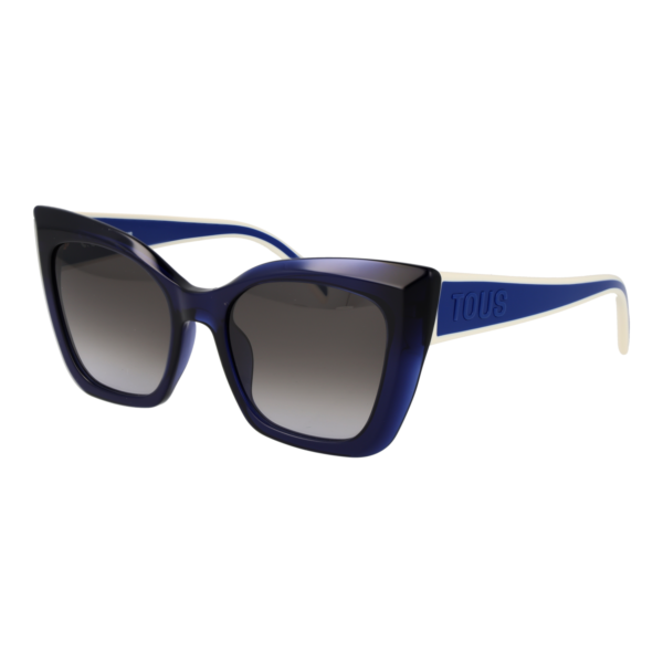 Tous Katzenaugen Sonnenbrille STOC36V 5306NA in Blau – 45° Seitenansicht