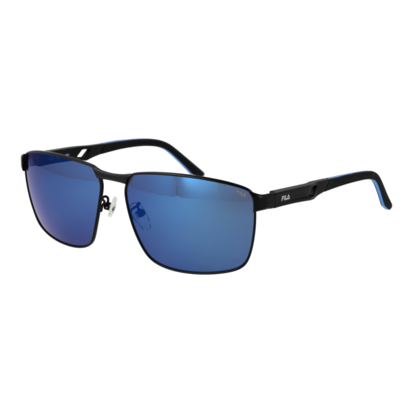 Fila Rechteck Sonnenbrille SFIA08 63531B in Schwarz – 45° Seitenansicht