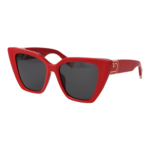 Furla Schmetterling Sonnenbrille SFU879 5409LB in Rot – 45° Seitenansicht