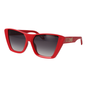 Just Cavalli Katzenaugen Sonnenbrille SJC146 5806XX in Rot – 45° Seitenansicht