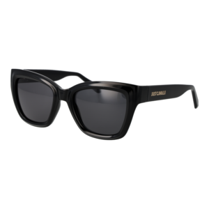 Just Cavalli Quadrat Sonnenbrille SJC148 520Z42 in Schwarz – 45° Seitenansicht
