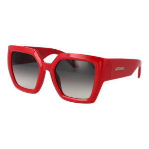 Just Cavalli Quadrat Sonnenbrille SJC149 5307FU in Rot – 45° Seitenansicht