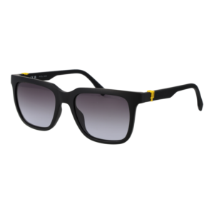 Police Quadrat Sonnenbrille SPLN34N 540U28 in Schwarz – 45° Seitenansicht