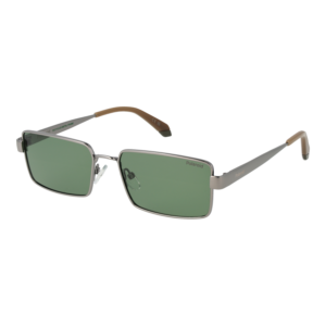 Polaroid Rechteck Sonnenbrille PLD 6255/S/X 566LBUC in Gunmetal – 45° Seitenansicht