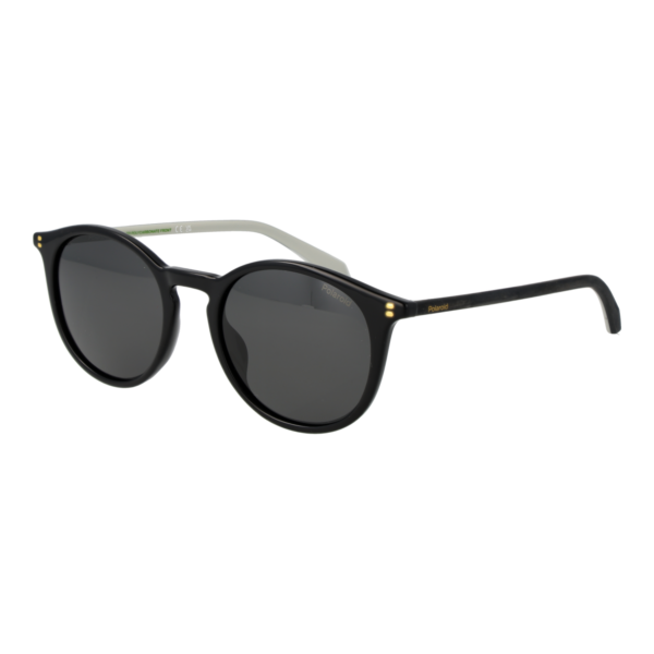 Polaroid Panto Sonnenbrille PLD 4206/S/X 51807M9 in Schwarz – 45° Seitenansicht