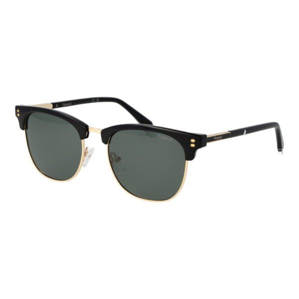 Polaroid Browline Sonnenbrille PLD 4196/S/X 532M2UC in Gold – 45° Seitenansicht