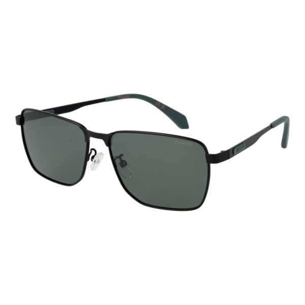 Polaroid Rechteck Sonnenbrille PLD 2171/G/S/X 58124UC in Schwarz – 45° Seitenansicht