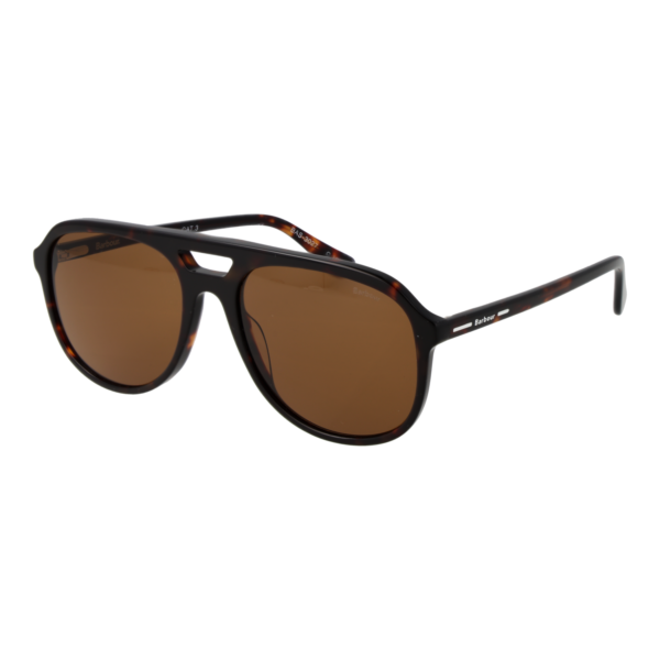 Barbour Sonnenbrille BAS 3027 57102 – 45° Seitenansicht Barbour Pilotenbrille Sonnenbrille BAS 3027 57102 in Havanna – 45° Seitenansicht