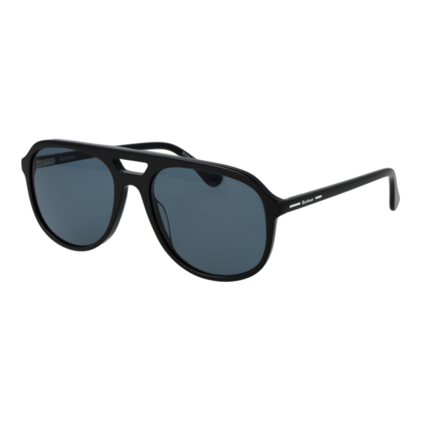Barbour Sonnenbrille BAS 3027 57104 – 45° Seitenansicht Barbour Pilotenbrille Sonnenbrille BAS 3027 57104 in Schwarz – 45° Seitenansicht