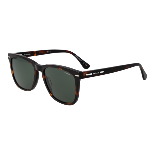 Barbour Sonnenbrille BAS 3028 55102 – 45° Seitenansicht Barbour Quadrat Sonnenbrille BAS 3028 55102 in Havanna – 45° Seitenansicht