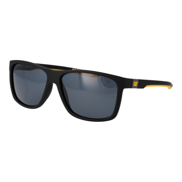 Caterpillar Sonnenbrille CTS 8027 60104P – 45° Seitenansicht Caterpillar Quadrat Sonnenbrille CTS 8027 60104P in Schwarz – 45° Seitenansicht