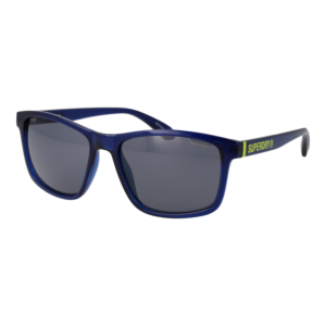 Superdry Quadrat Sonnenbrille SDS 5061 57153 in Blau – 45° Seitenansicht