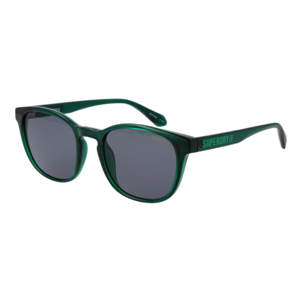 Superdry Quadrat Sonnenbrille SDS 5062 51107 in Grün – 45° Seitenansicht