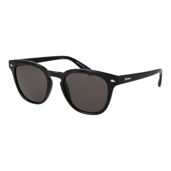 Barbour Panto Sonnenbrille BAS 3072 50104 in Schwarz – 45° Seitenansicht