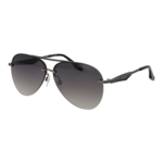 Trussardi Pilotenbrille Sonnenbrille TSM3004 64A01 in Gunmetal – 45° Seitenansicht