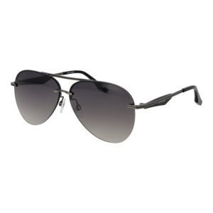 Trussardi Pilotenbrille Sonnenbrille TSM3004 64A01 in Gunmetal – 45° Seitenansicht