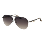 Trussardi Pilotenbrille Sonnenbrille TSM3004 64E01 in Gunmetal – 45° Seitenansicht