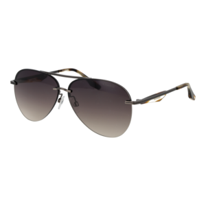Trussardi Pilotenbrille Sonnenbrille TSM3004 64E01 in Gunmetal – 45° Seitenansicht