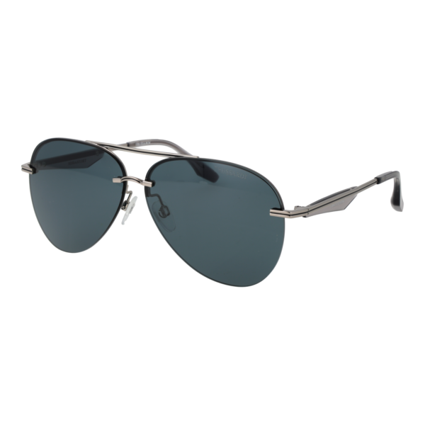 Trussardi Pilotenbrille Sonnenbrille TSM3004 64T01 in Gunmetal – 45° Seitenansicht