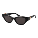 Trussardi Katzenaugen Sonnenbrille TSW9021 55A01 in Schwarz – 45° Seitenansicht