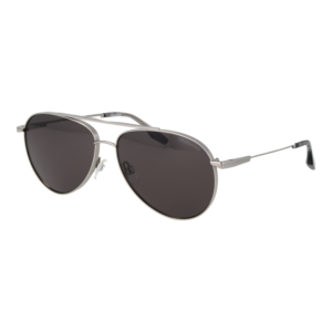 Trussardi Pilotenbrille Sonnenbrille TSM3015 6202A in Silber – 45° Seitenansicht